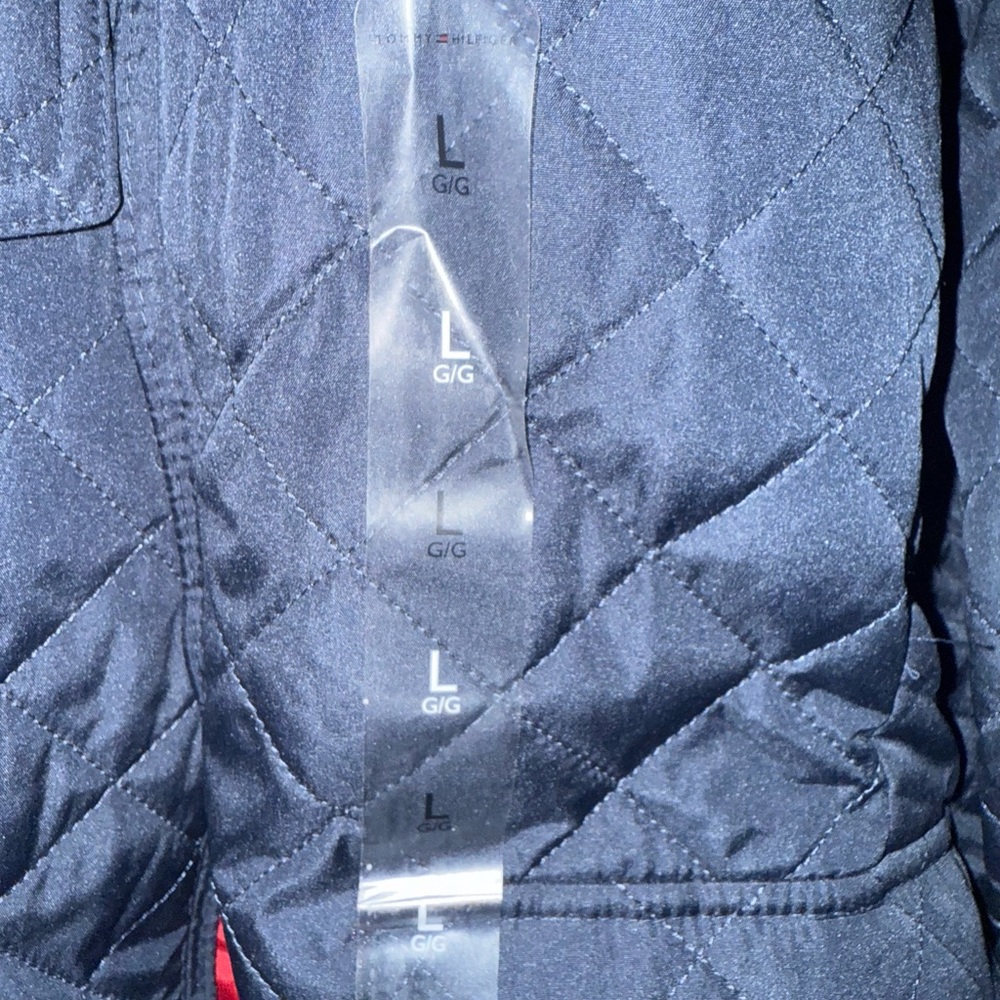 Tommy Hilfiger Navy and Red Quilted Jacket - Picture 10 of 10